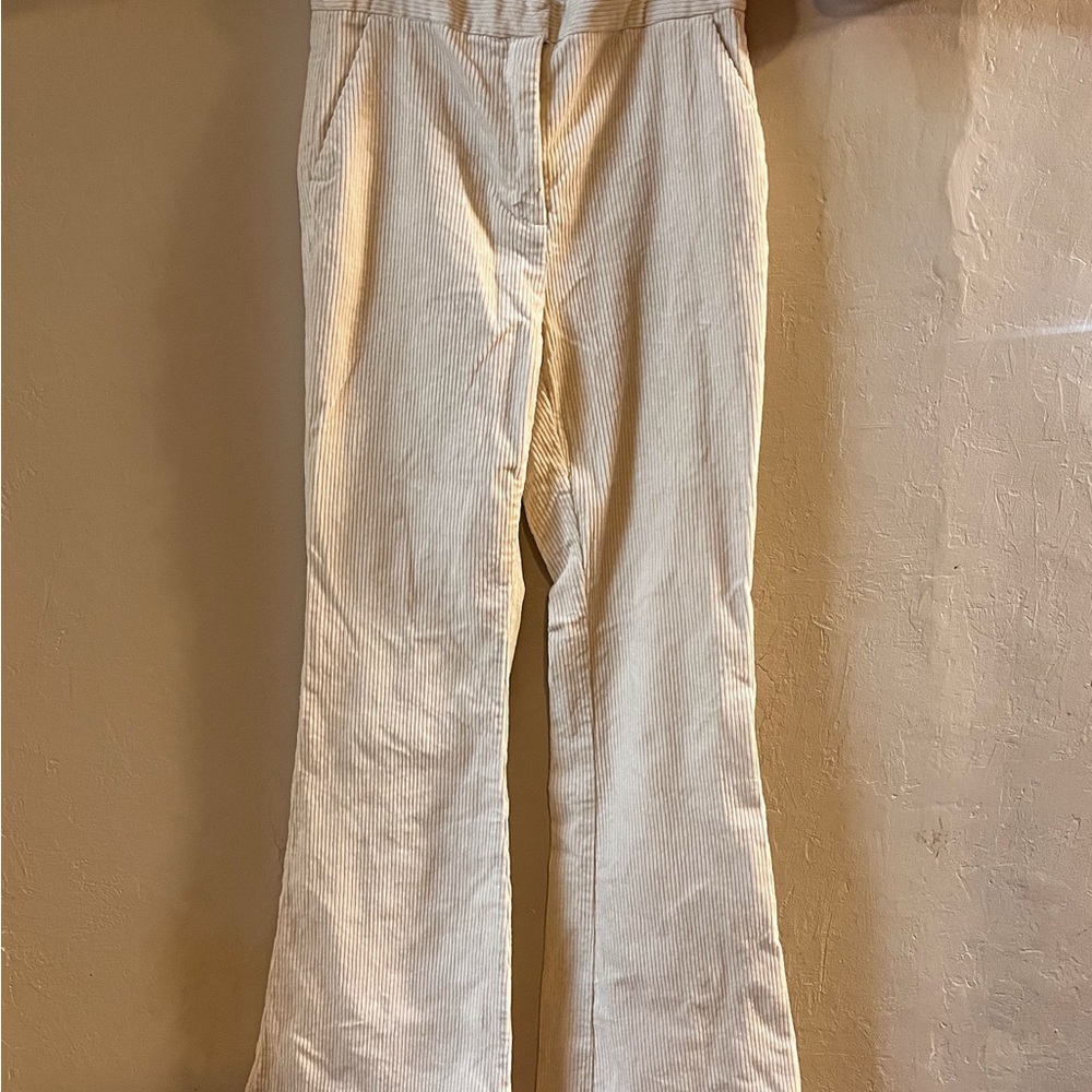 Womans H&M cream corduroy pants